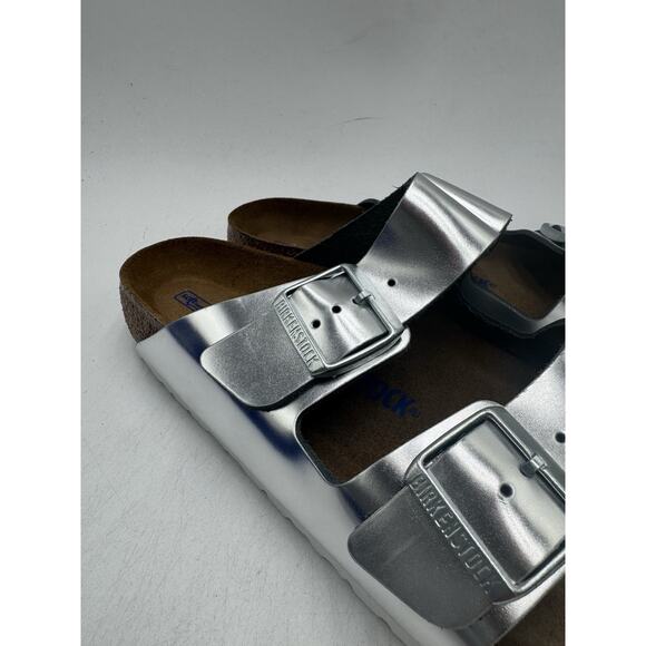 Birkenstock ARIZONA BS Women's NEW Sandal Silver EU Size 40 Regular - Picture 3 of 11